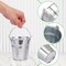22 Pack 4" Mini Metal Bucket (Iron Primary) 4"L x 2.75"W x 4"H